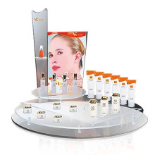 Hochwertige Acryl-Display für Kosmetik, runde Form Make-up-Display